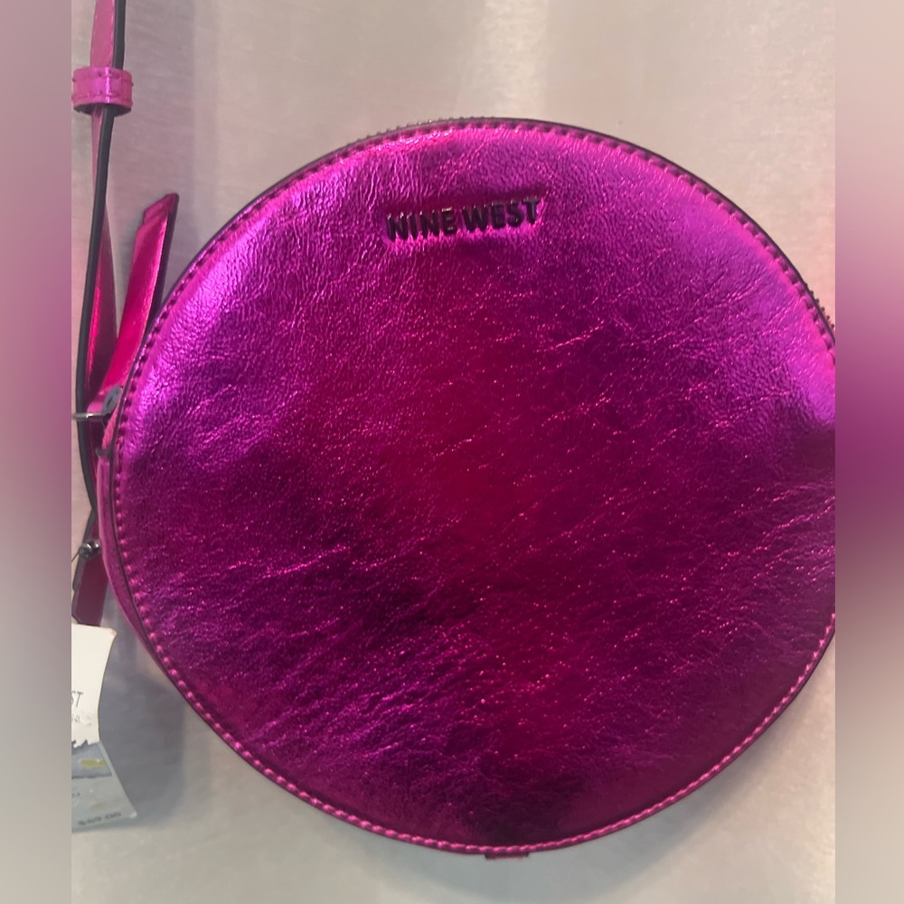 Metallic Pink cross body bag